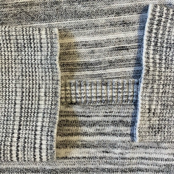 Lucky Brand Women's Gray/White Long Open Lightweight Duster Cardigan. Sz L - Picture 9 of 15